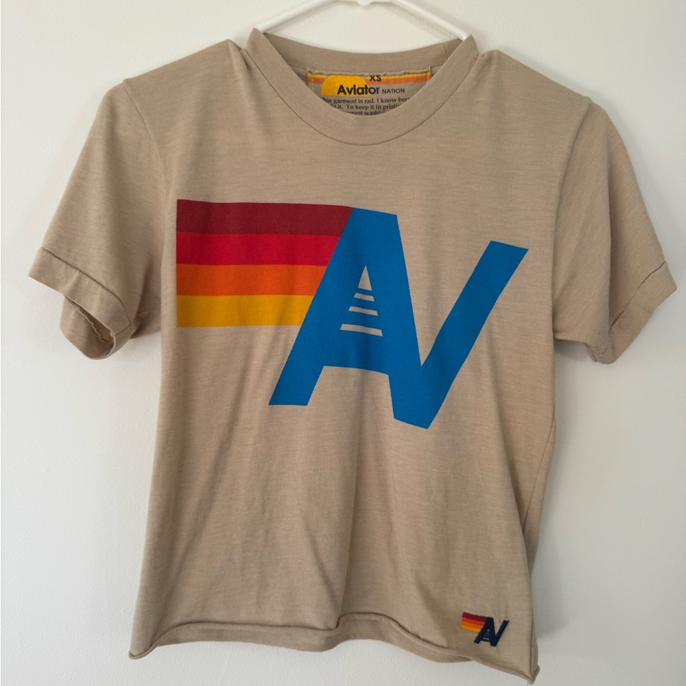 Like New! Aviator Nation Boyfriend Tee